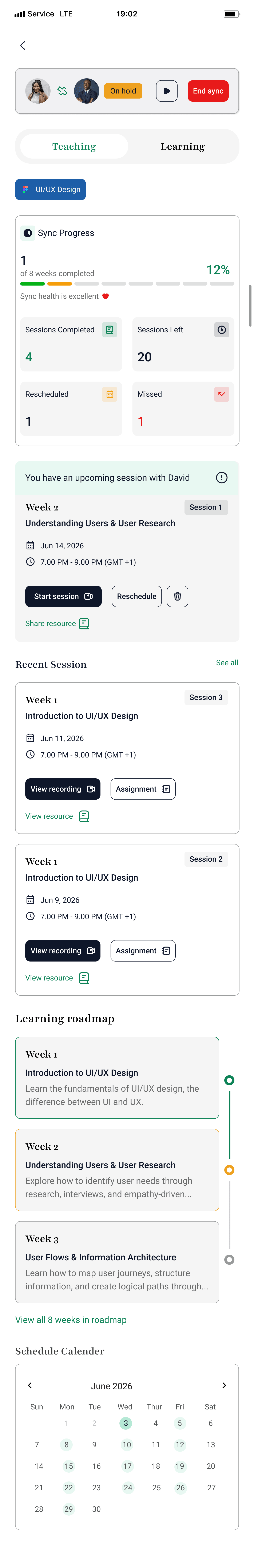 Sync plan awaiting acceptance